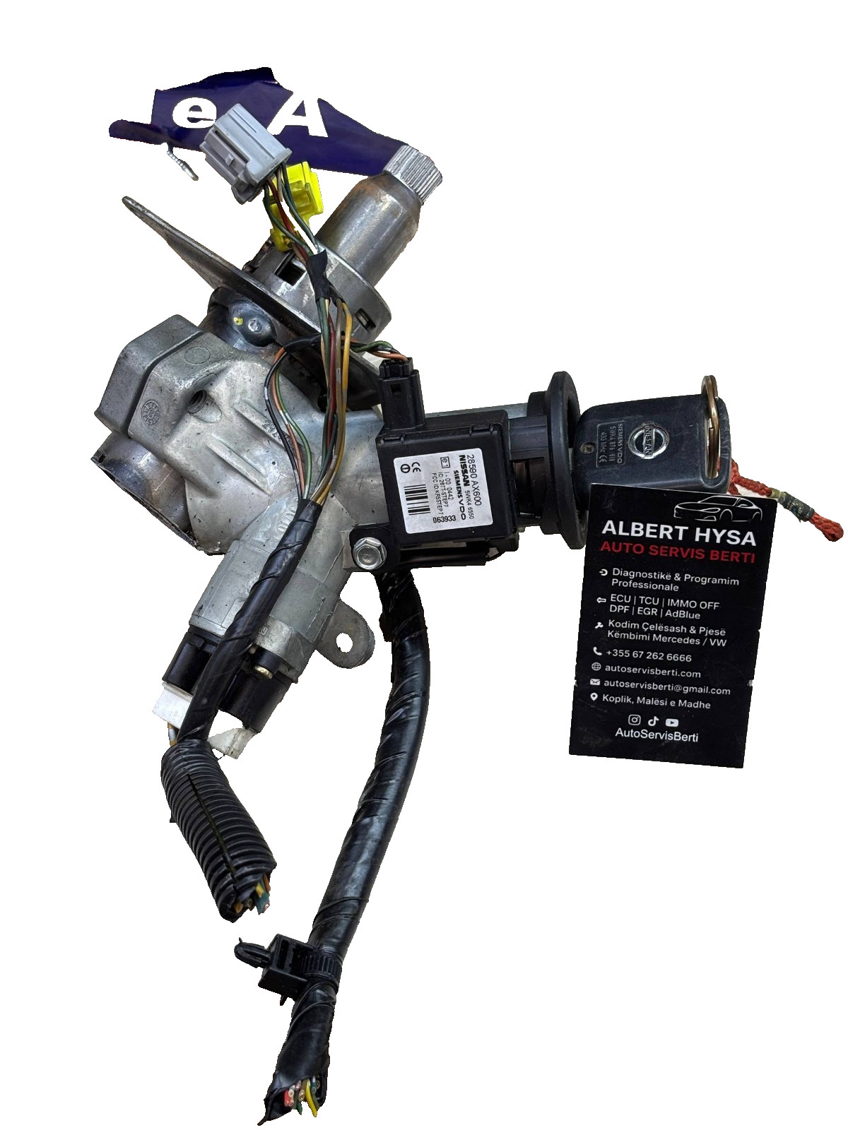 Nissan Note Ignition Switch Lock Barrel W/ Key 28590 AX600 5WK46550 Kit Avail