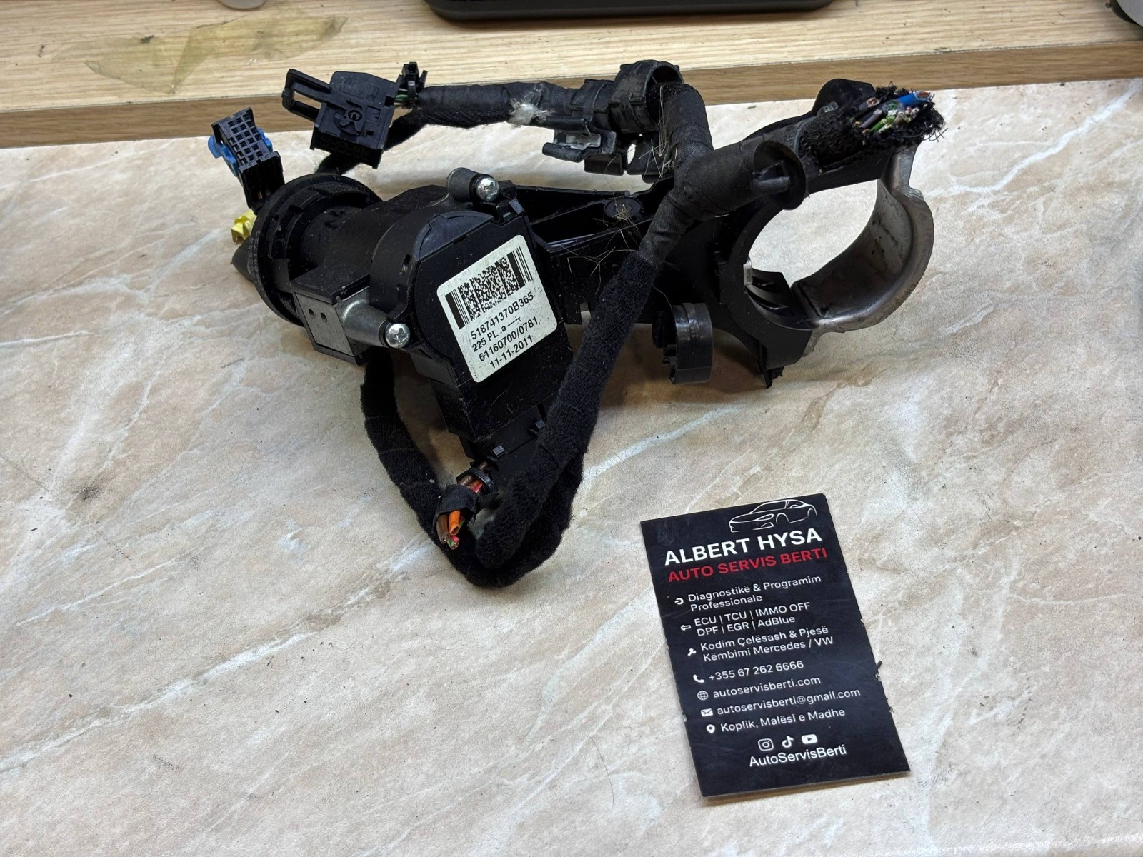 Fiat Ignition Steering Lock 518741370 B365 Full Kit Available