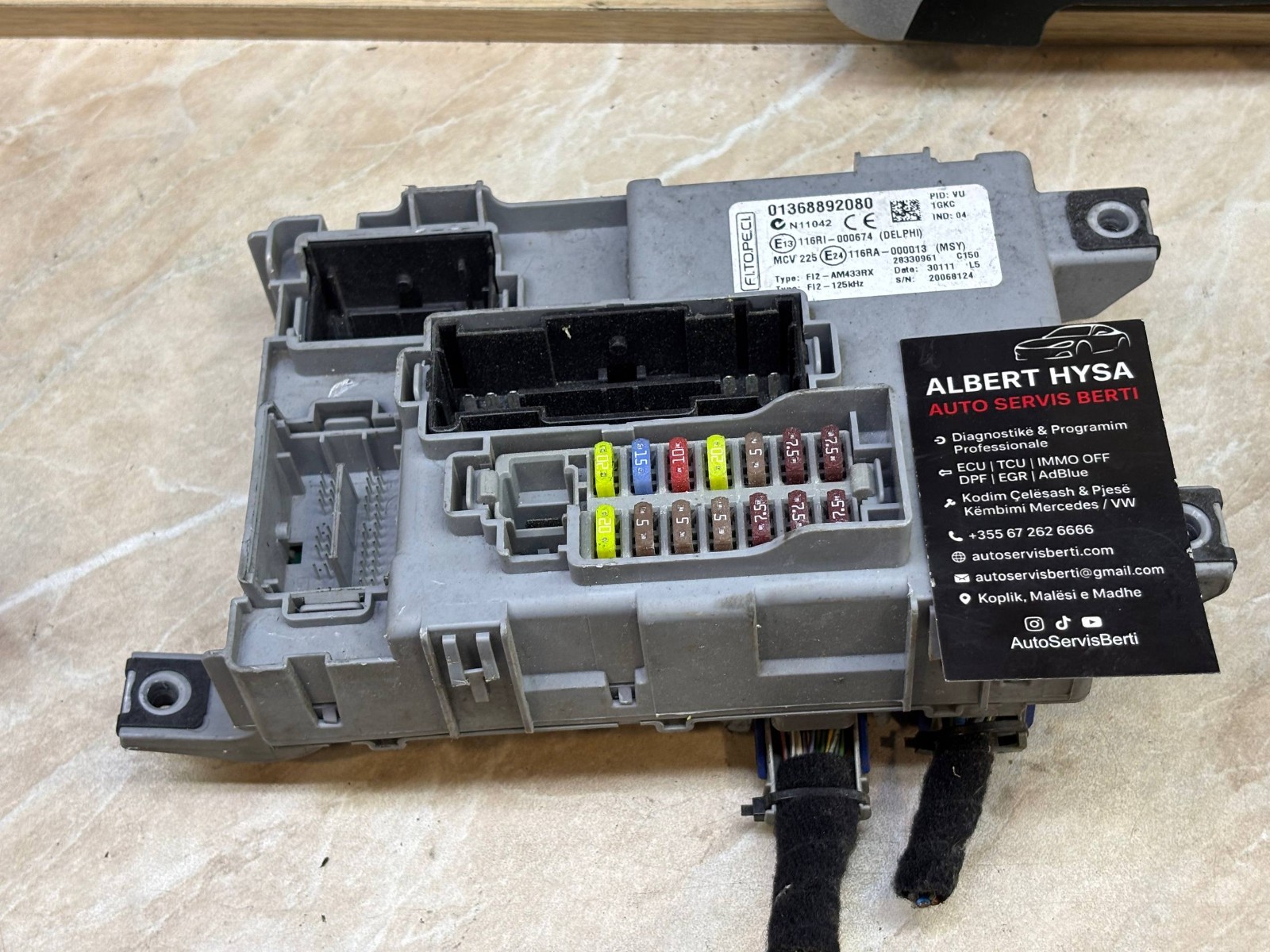 Fiat BCM Fuse Box Body Module 01368892080 Delphi Full Kit Available