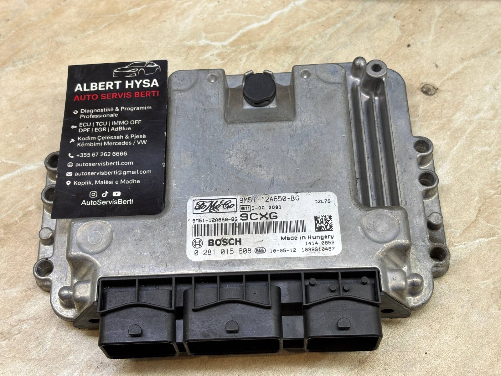Ford ECU 9M51-12A650-BG Bosch 0281015608 9CXG EDC16C34