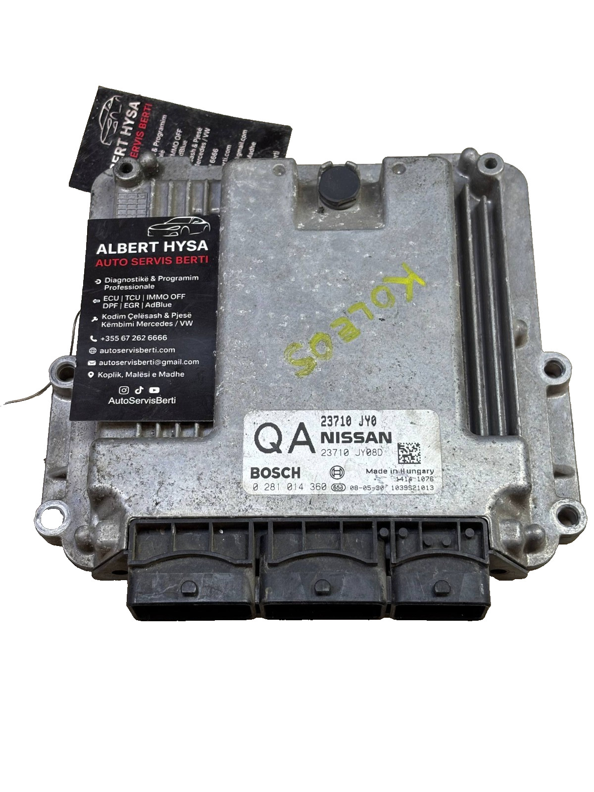 Nissan ECU 23710 JY80D Bosch 0281014360 QA EDC16CP33