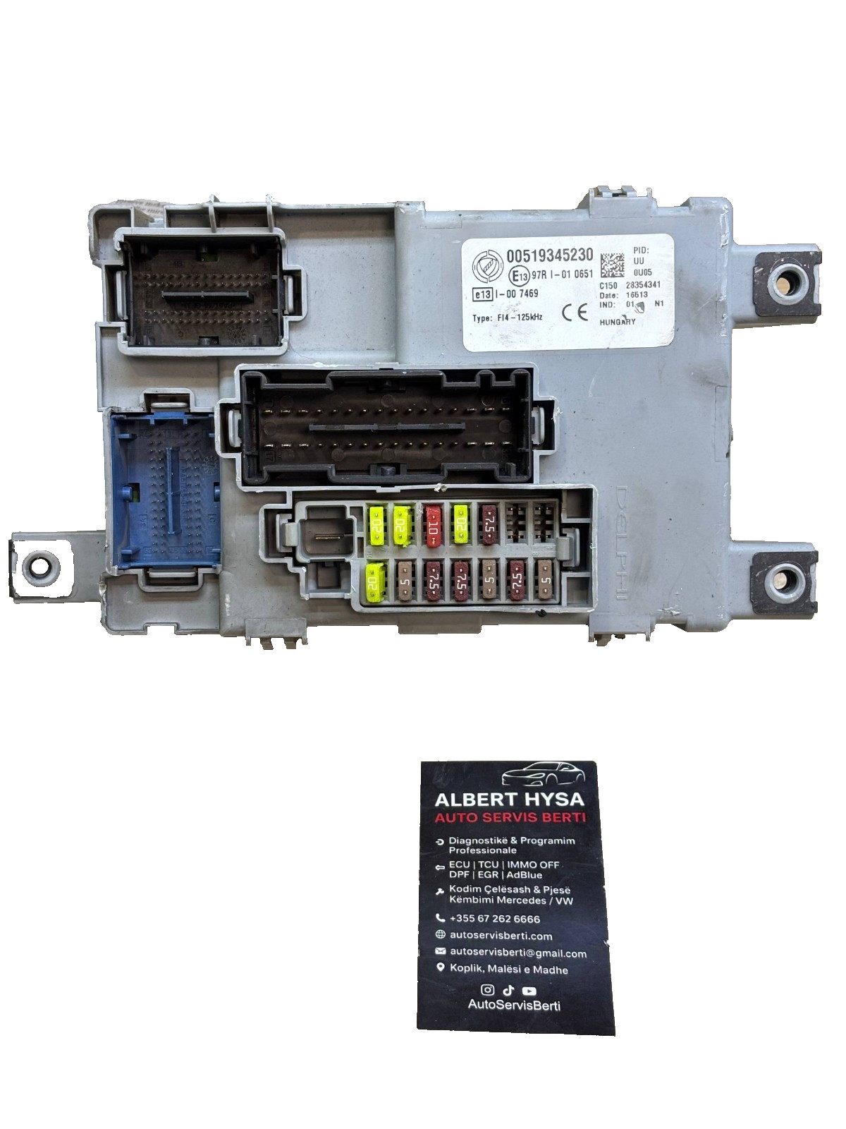 Fiat Panda BCM Fuse Box Body Control Module Delphi 00519345230