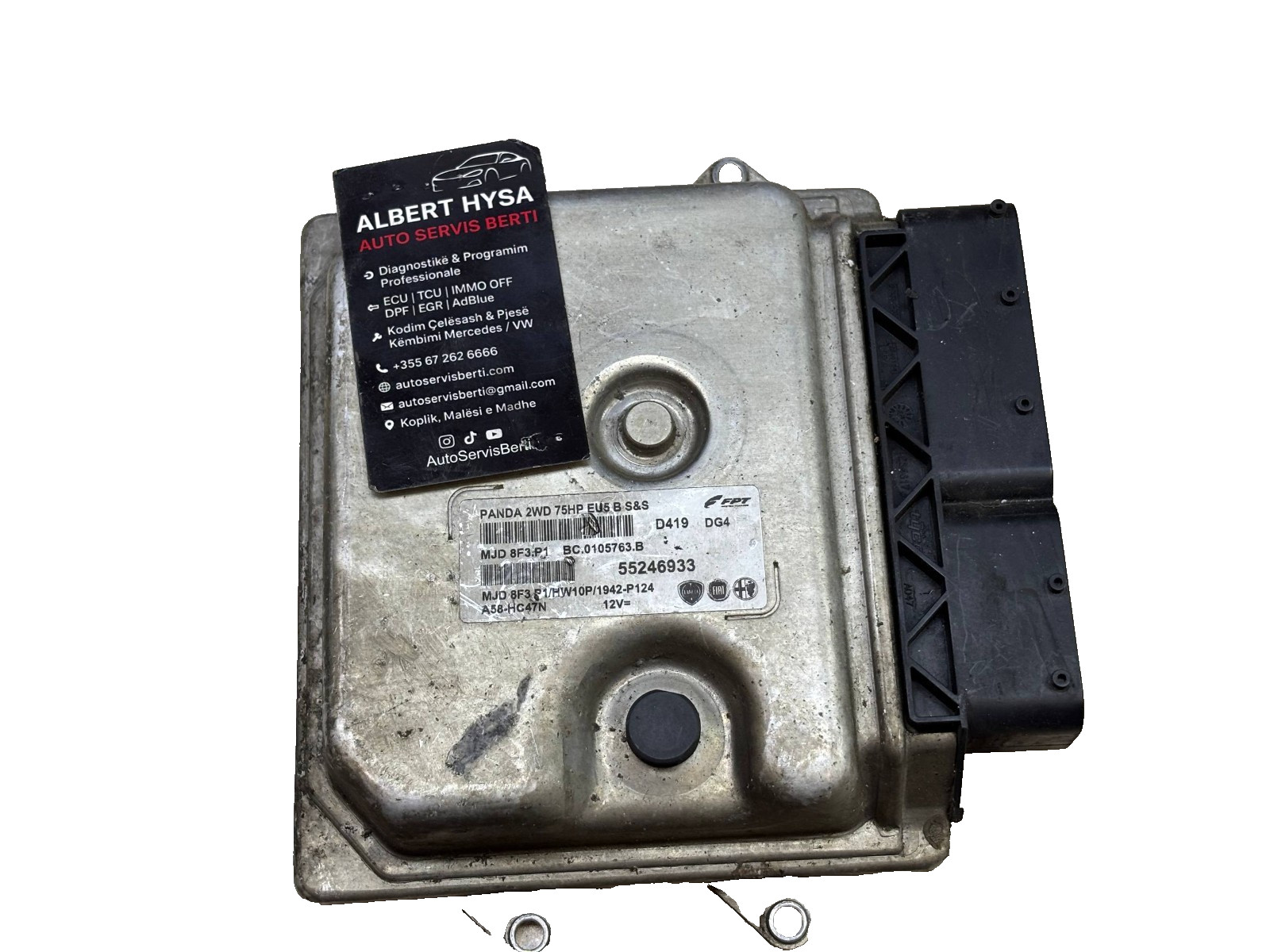 Fiat Panda ECU MJD 8F3.P1 55246933 Engine Control Unit