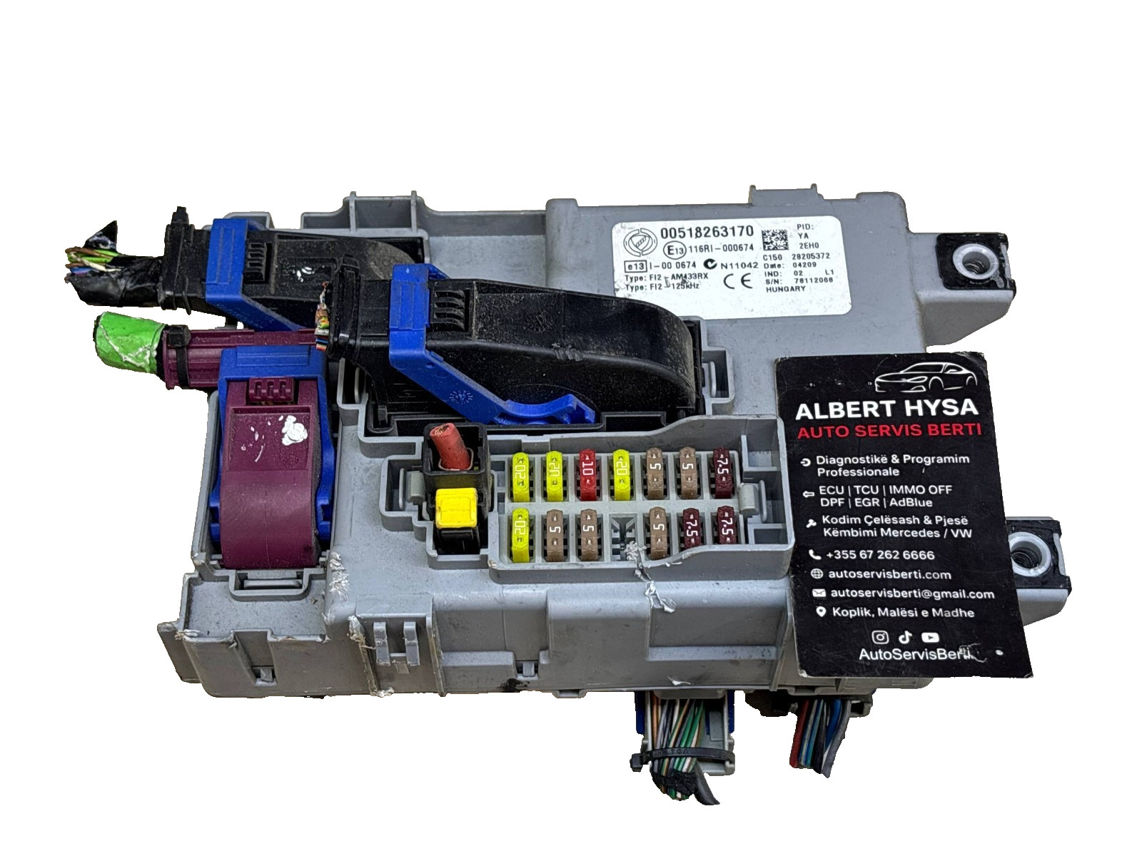 Fiat Punto Evo / Grande Punto BCM Body Control Module Fuse Box 00518263170 OEM
