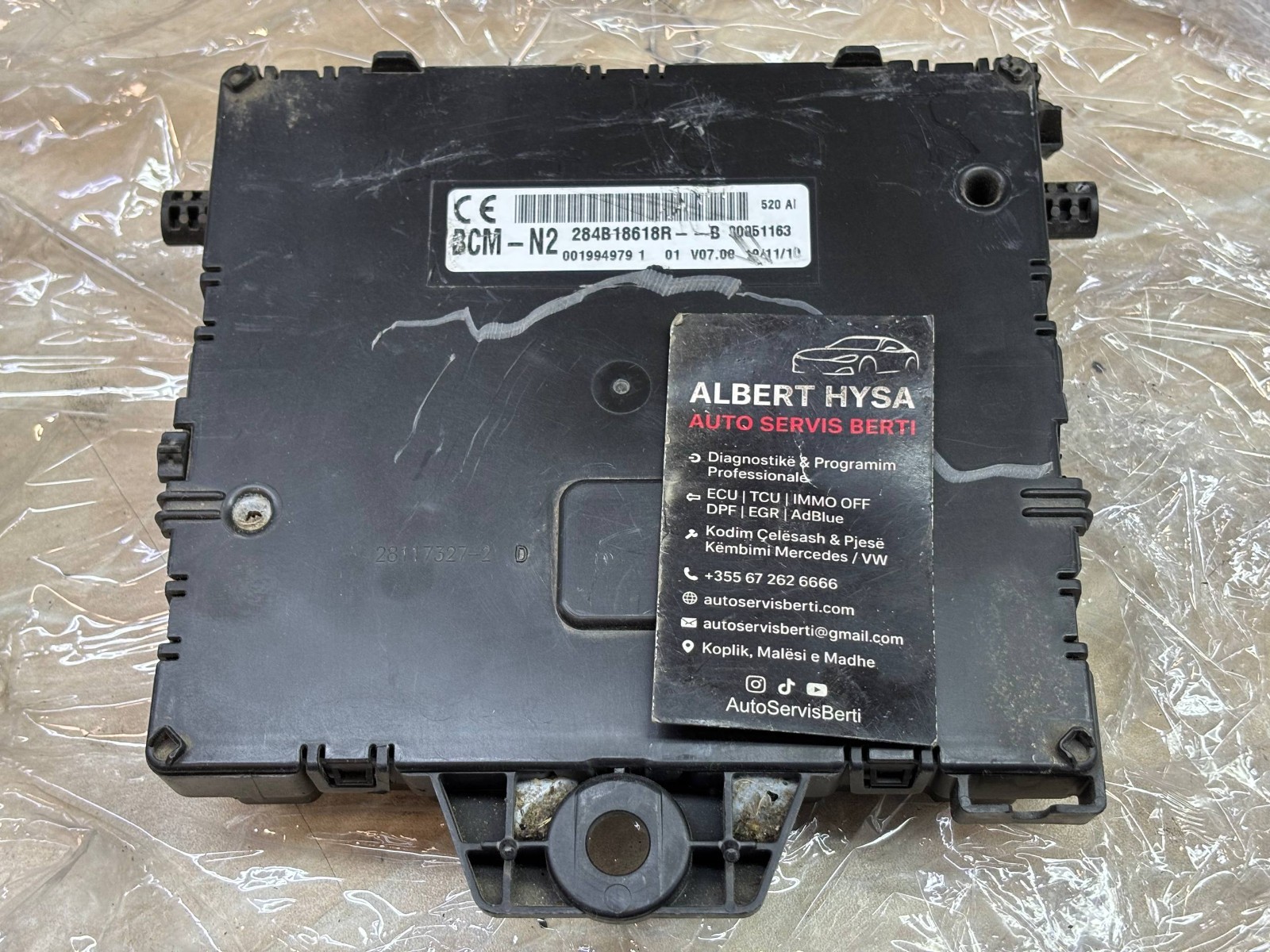 Renault BCM-N2 Body Control Module 284B18618R 28051163 OEM