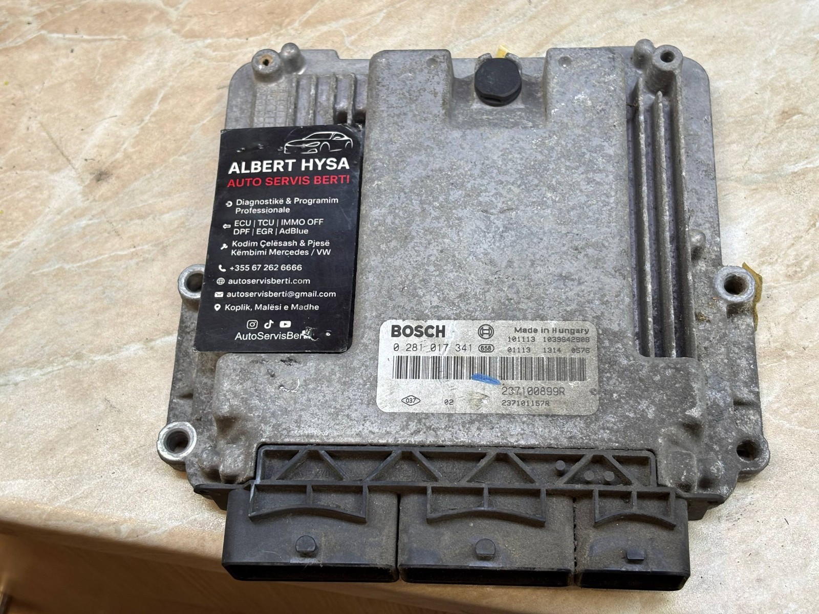 Renault Dacia Bosch Engine ECU ECM 0281017341 237100899R 237101157R OEM