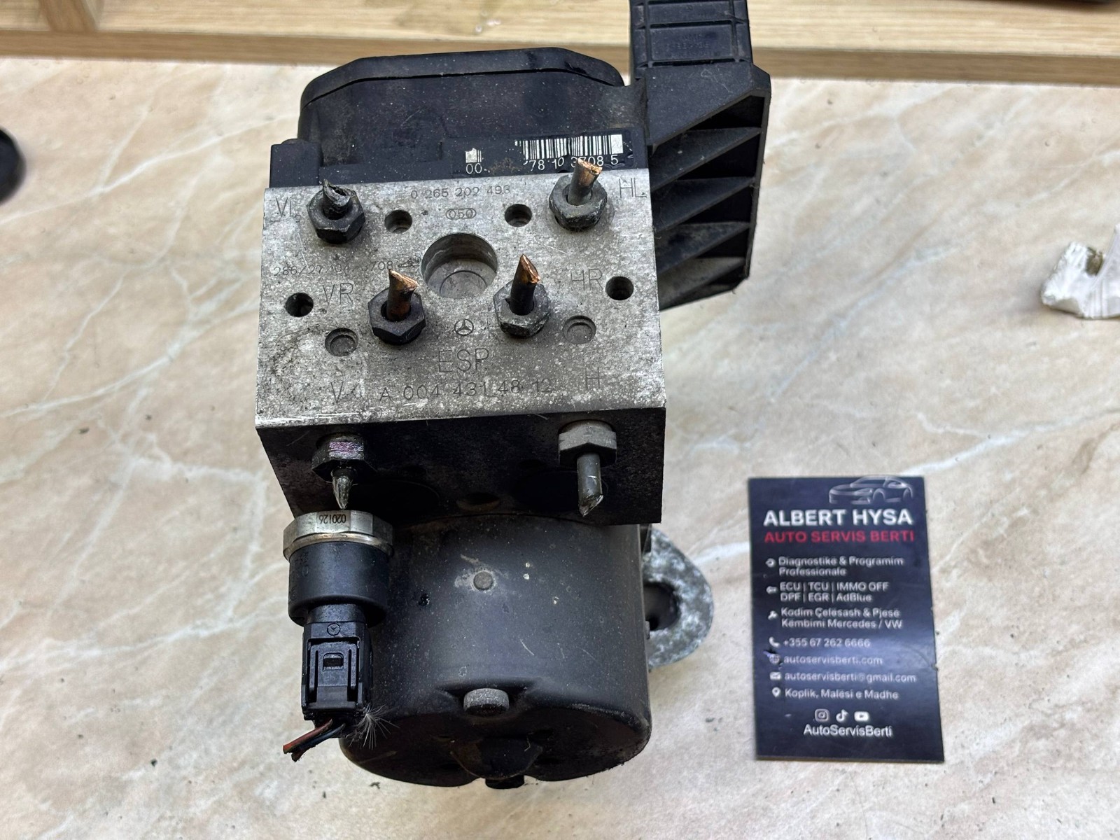 Mercedes-Benz ABS ESP Pump Module A0044314812 Bosch 0265202498
