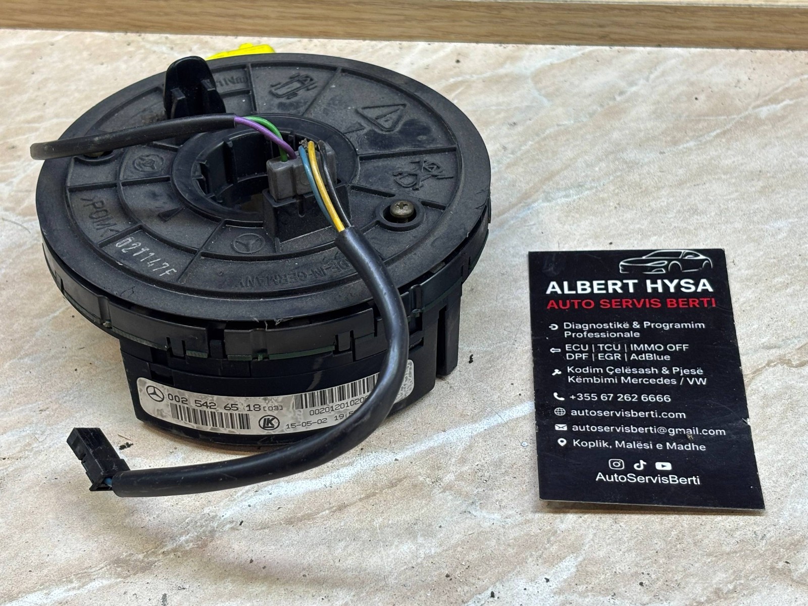 Mercedes-Benz Clock Spring Steering Angle Sensor 0025426518 OEM