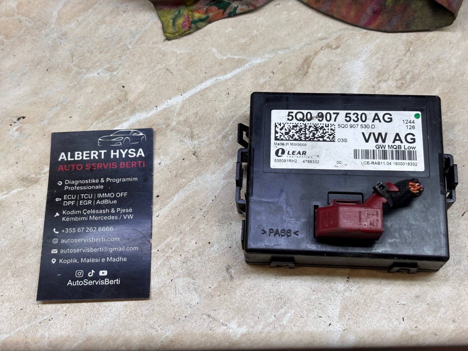 VW Audi Skoda Seat Control Module 5Q0907530AG 5Q0907530D Lear GW MQB Low OEM