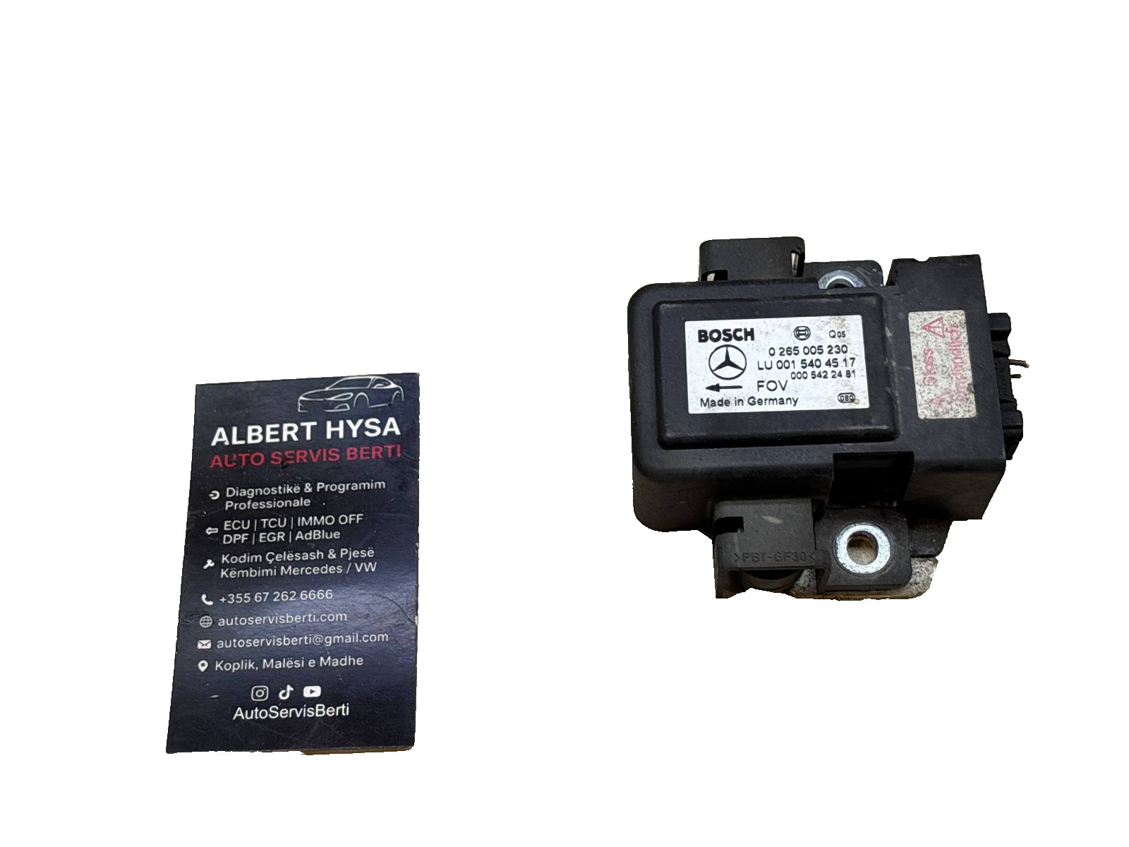 Mercedes Bosch ESP Yaw Rate Sensor Module 0265005230 0015404517 0005422481 OEM