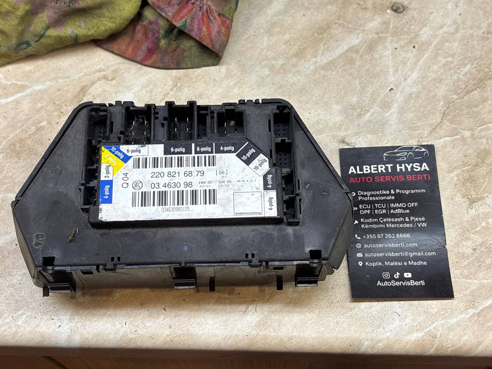Mercedes Control Module 2208216879 03463098 OEM