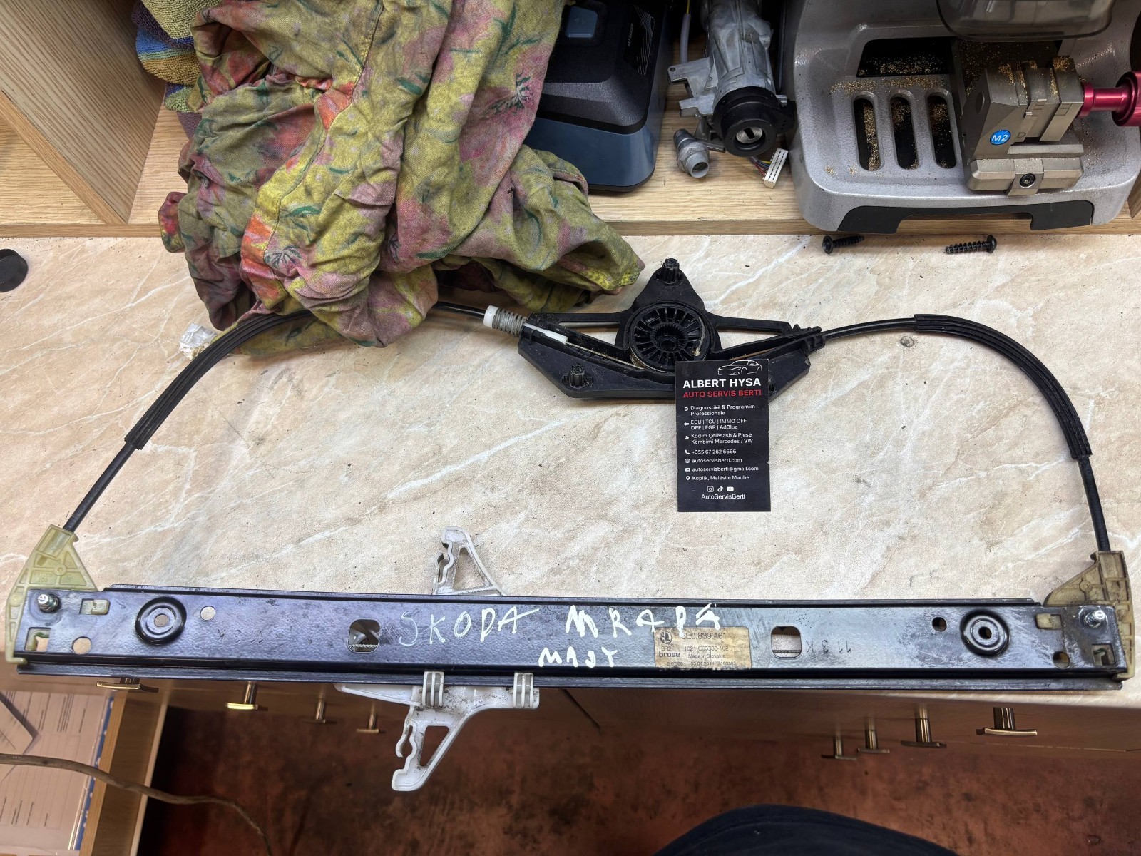 Skoda Window Regulator Mechanism 5E0839461 Brose OEM