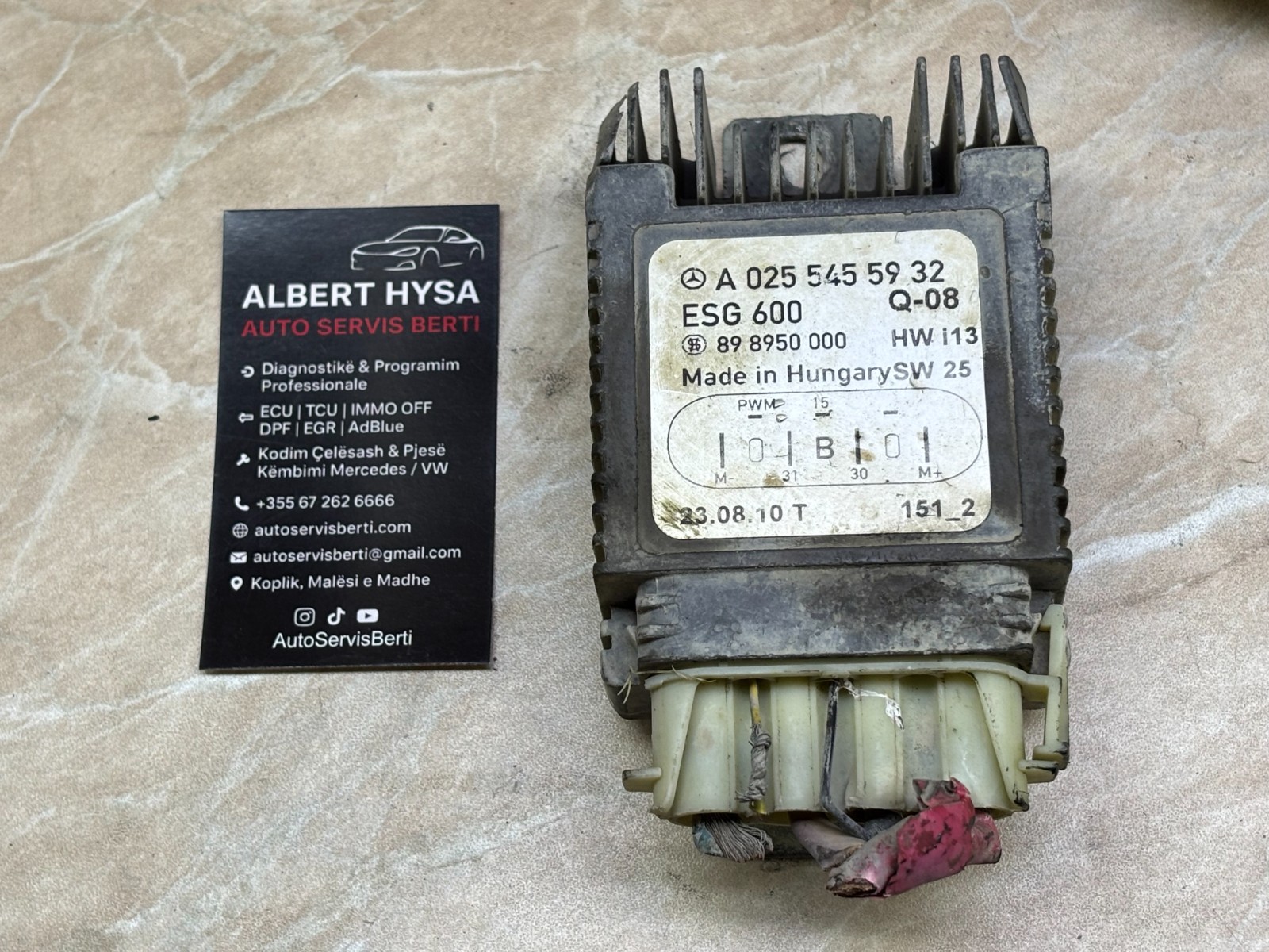 Mercedes ESG600 Control Module A0255455932 OEM