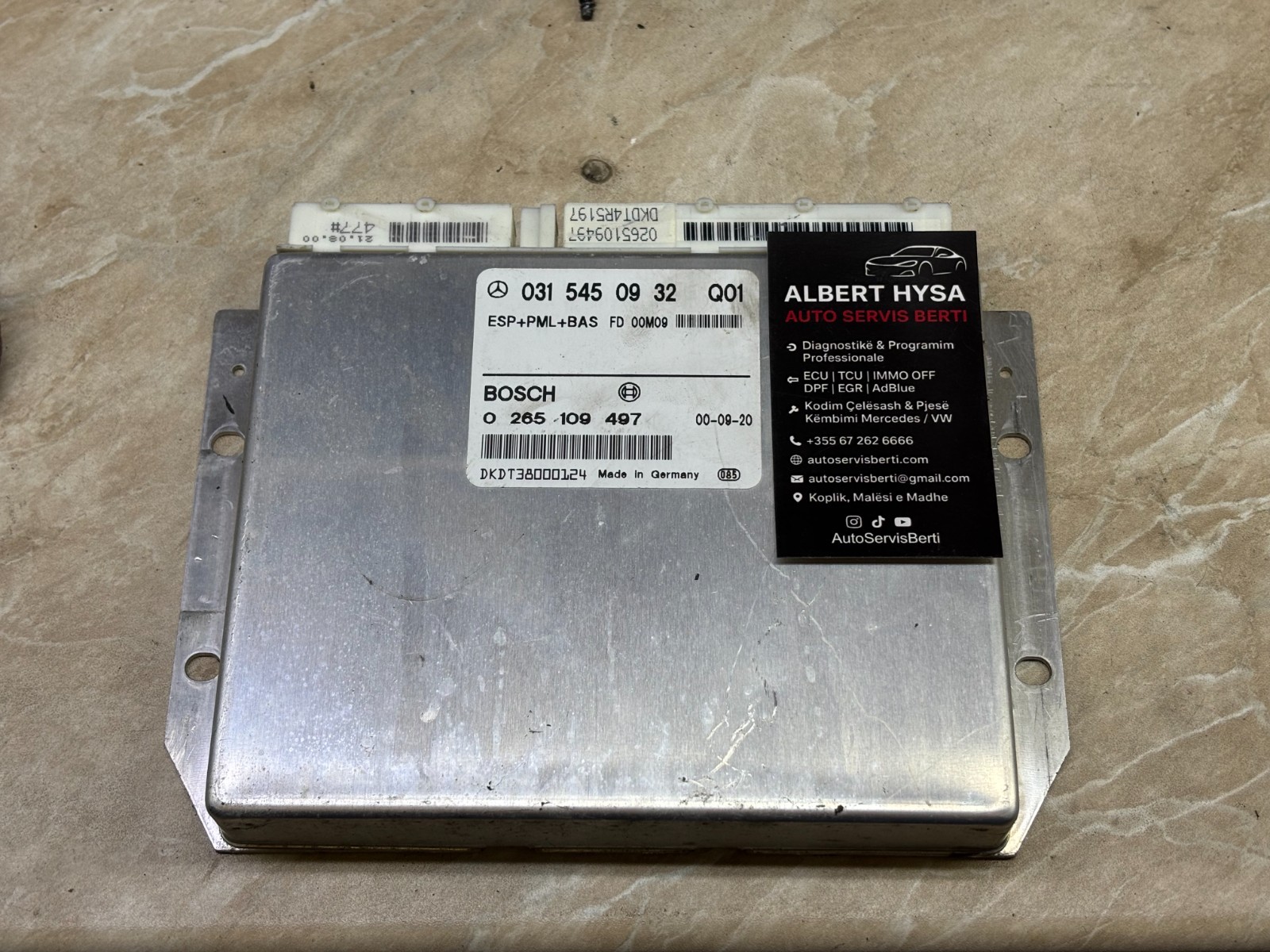 Mercedes ESP Control Module A0315450932 Bosch 0265109497 OEM