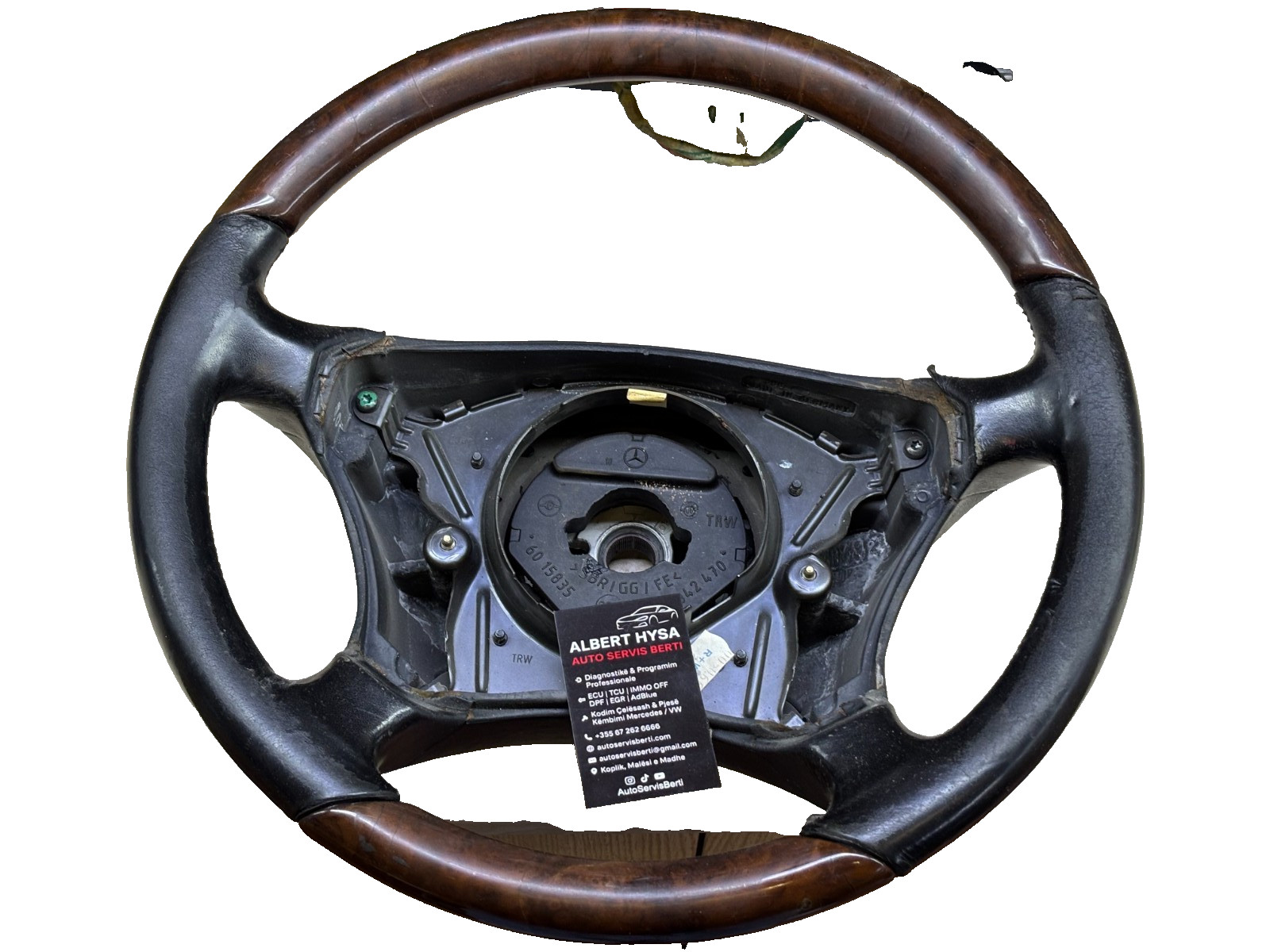 Mercedes Wood Leather Steering Wheel OEM