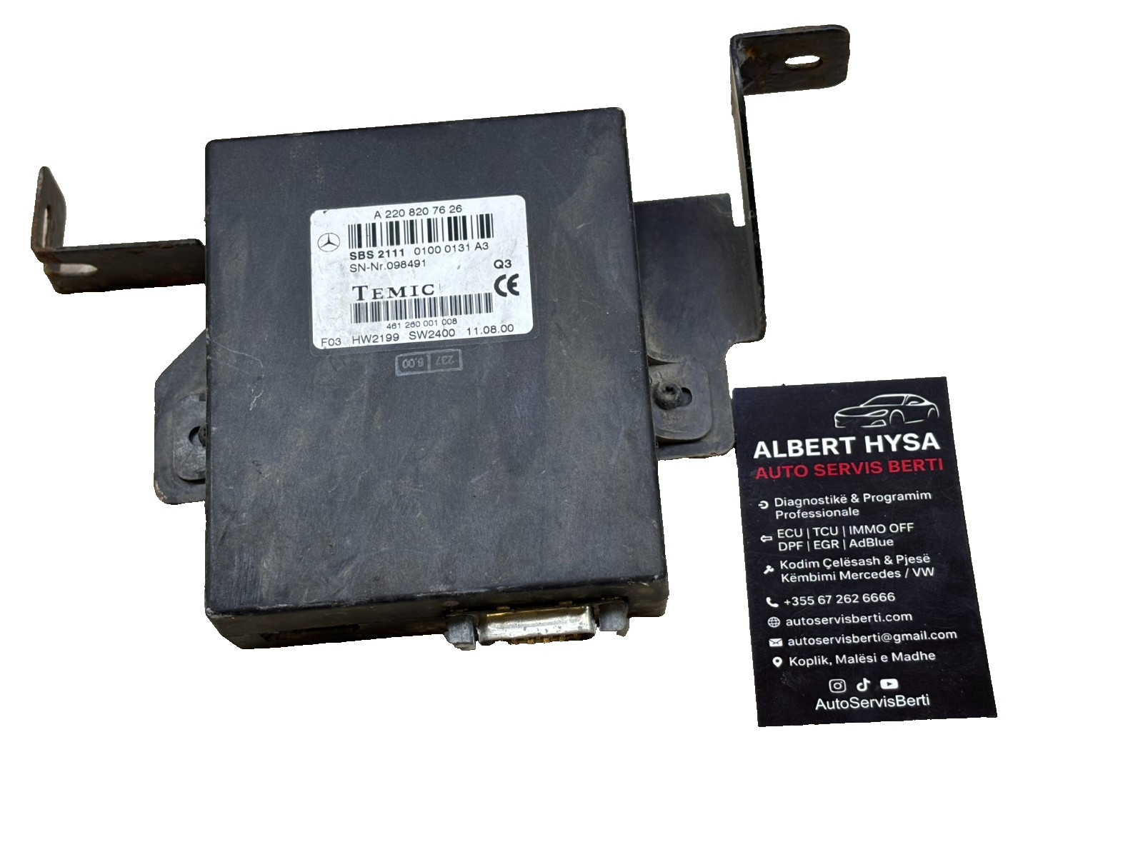 Mercedes Control Module A2208207626 TEMIC OEM