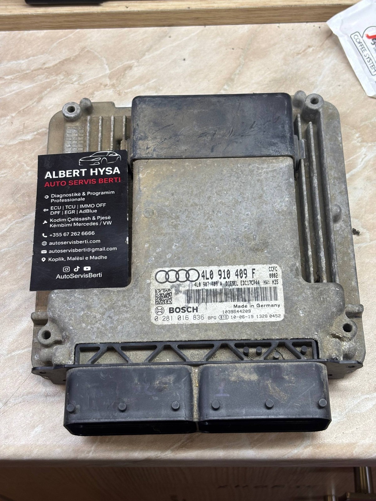 Audi A4 A5 A6 2.0 TDI ECU Bosch 0281016836 4L0910409F Engine Control Unit