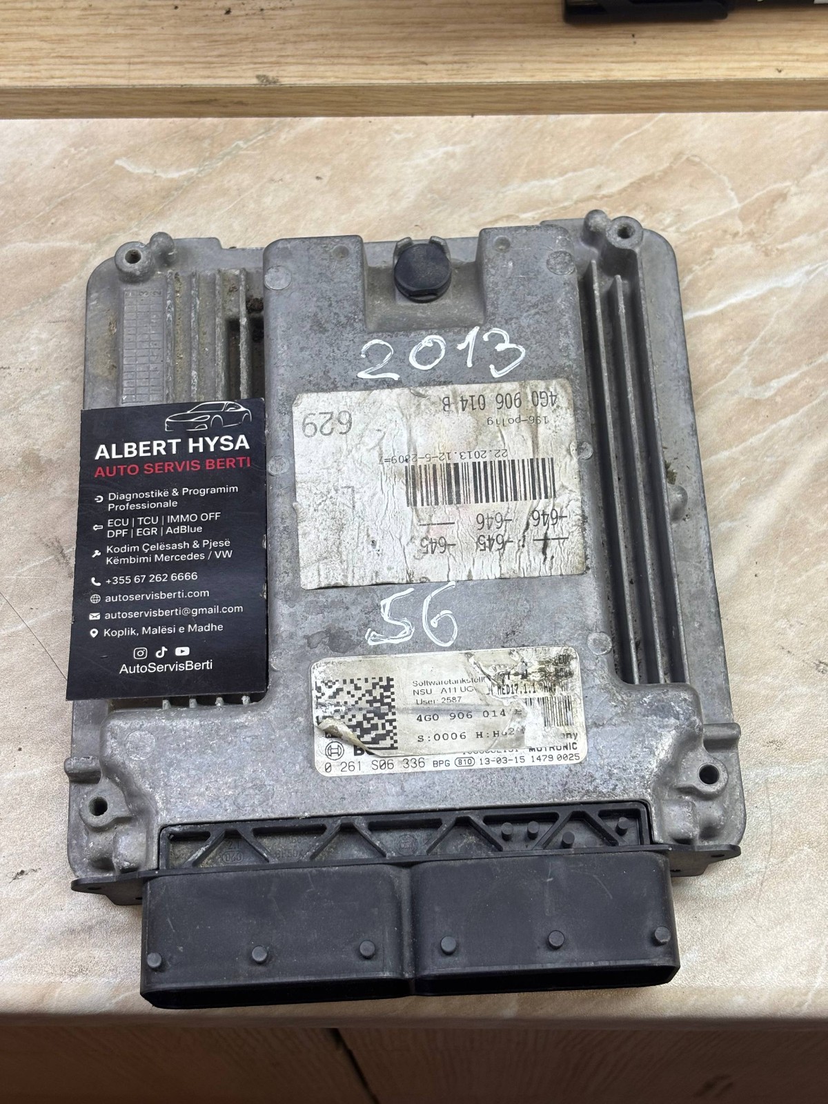 Audi ECU 4G0906014B Bosch 0261S06336 Engine Control Unit MED17 2013 S6