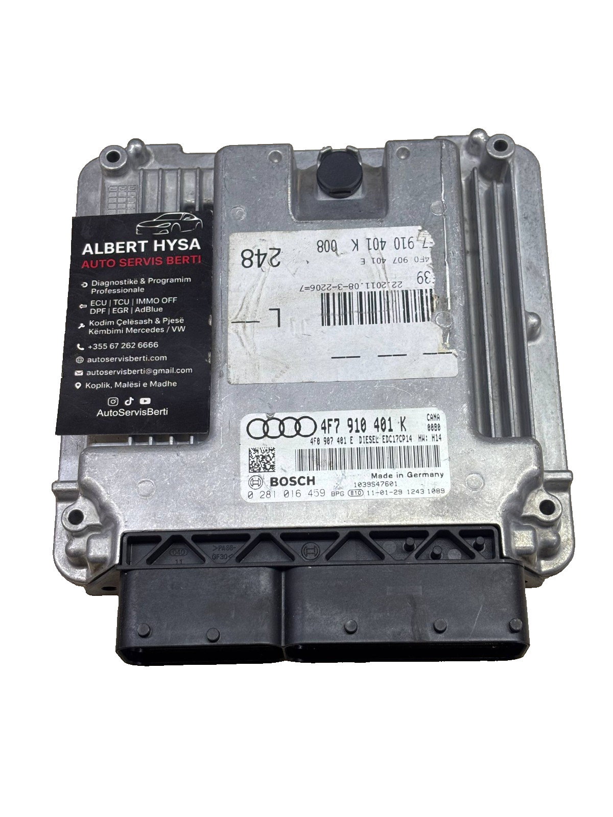 Audi ECU 4F7910401K Bosch 0281016459 2.7 3.0 TDI Engine Control Unit EDC17CP14