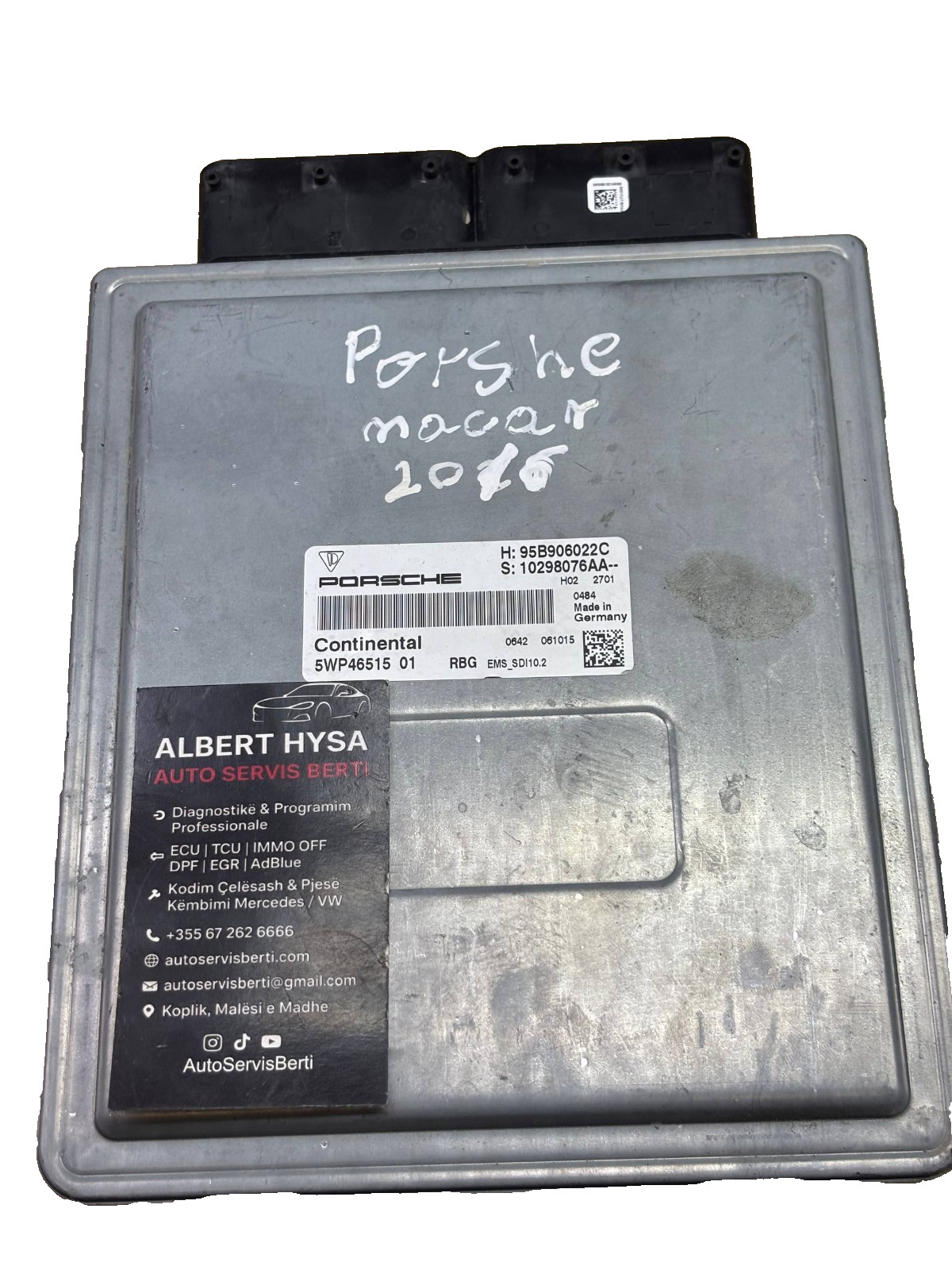 Porsche Macan ECU 95B906022C Continental EMS SDI10.2 5WP46515 01