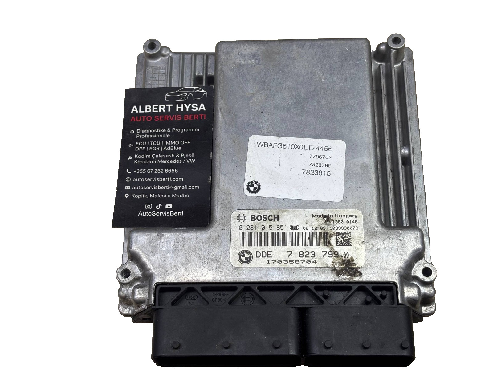 BMW ECU DDE 7823799 Bosch 0281015851 Engine Control Unit Diesel E Series