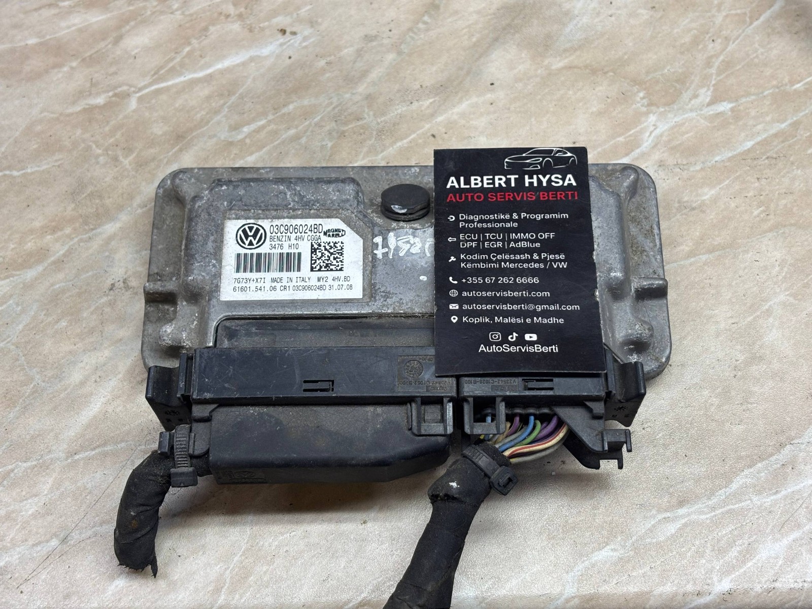 VW ECU 03C906024BD Magneti Marelli Engine Control Unit 1.4 Petrol 03C 906 024 BD
