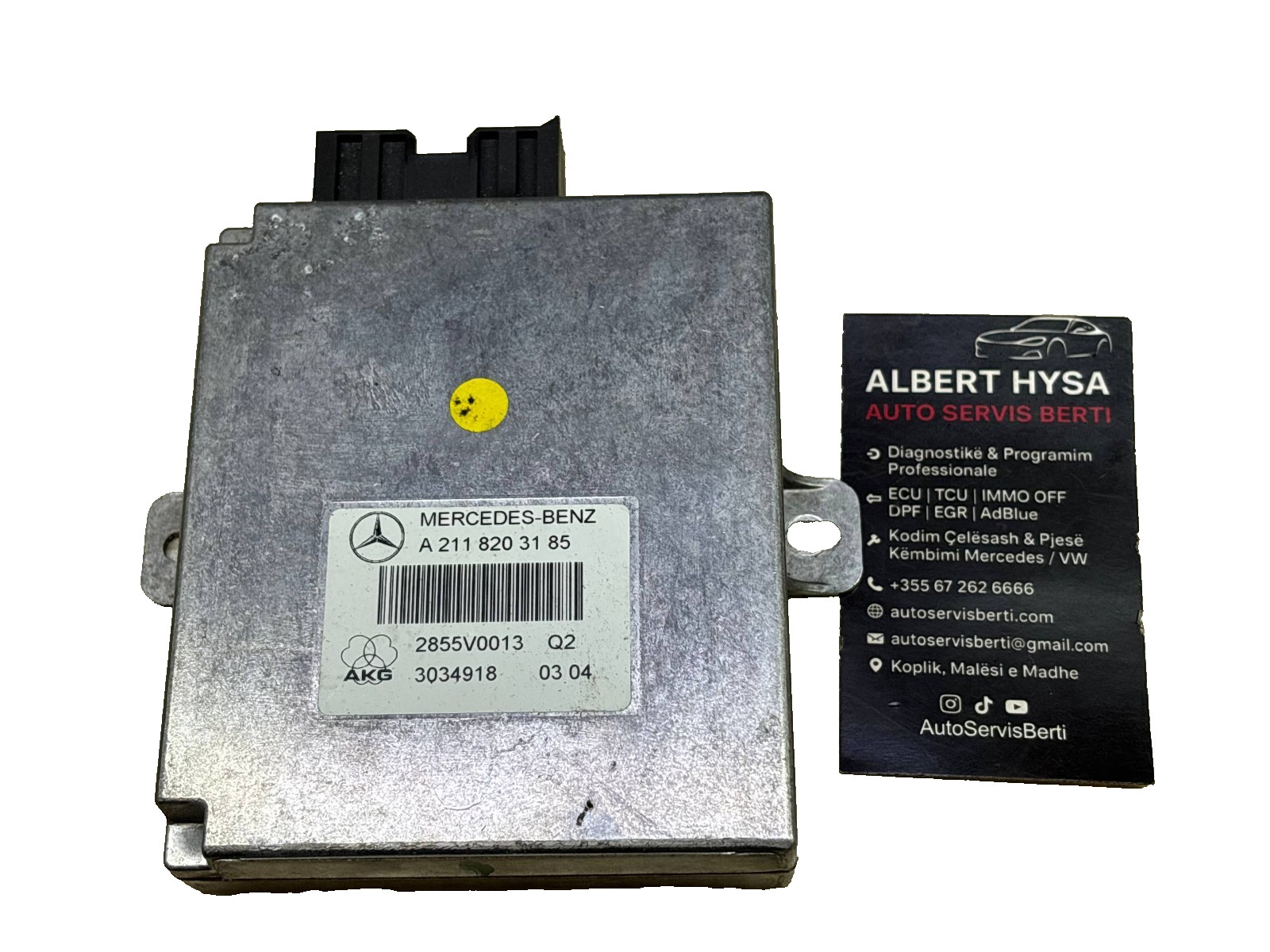 Mercedes-Benz W211 E-Class AKG Amplifier Control Module A2118203185 OEM