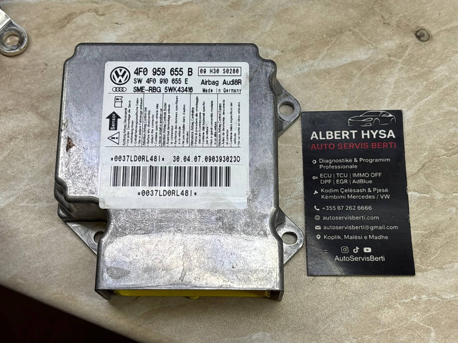 Audi A6 C6 Control Module ECU 4F0959655B 4F0910655E OEM