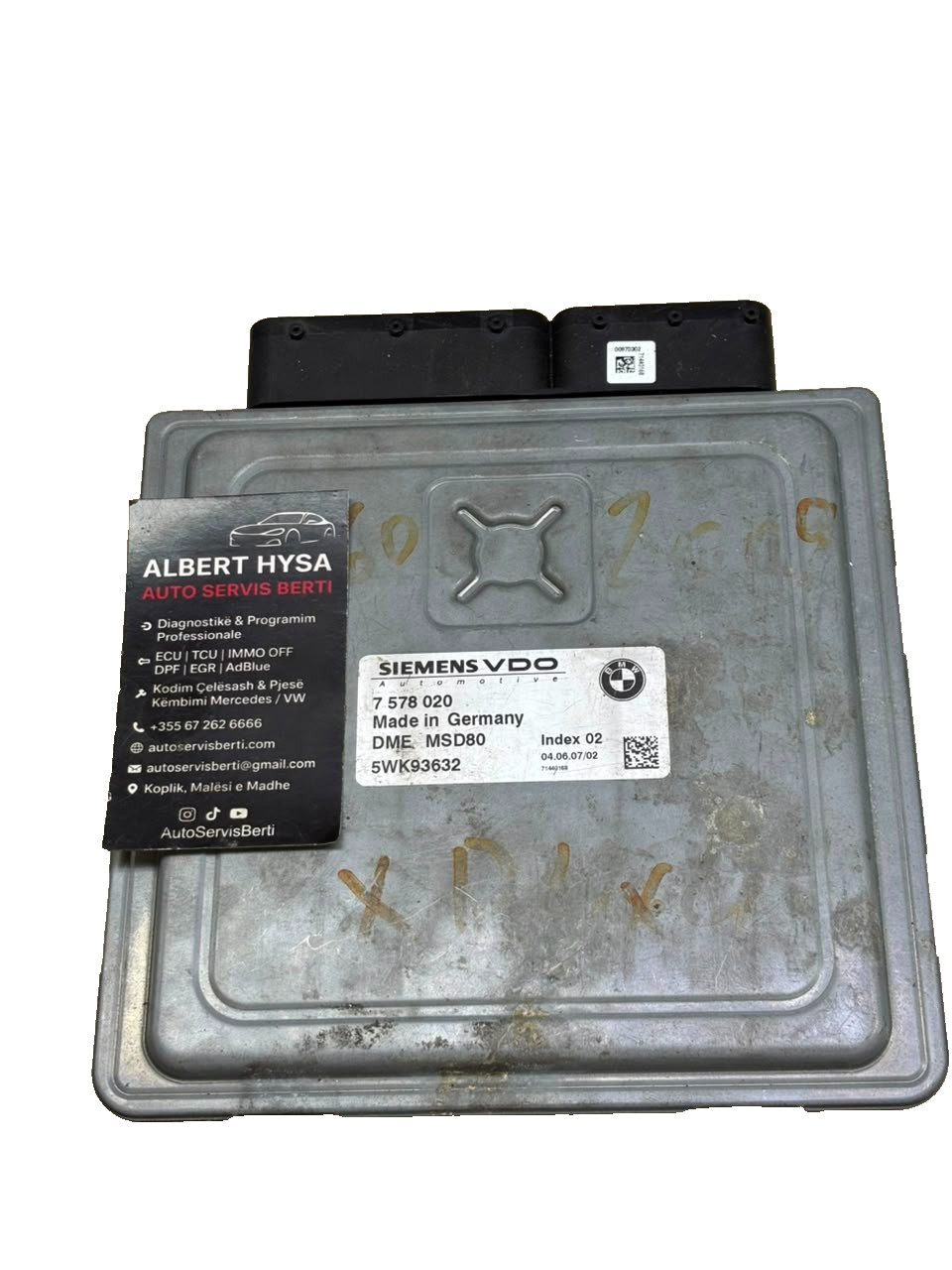 BMW Engine ECU DME MSD80 7578020 Siemens VDO 5WK93632 OEM