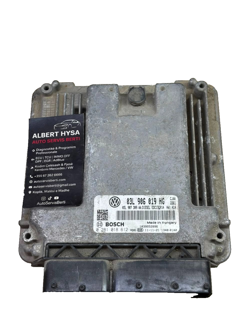 VW Engine ECU 03L906019HG Bosch EDC17CP14 0281018612 OEM