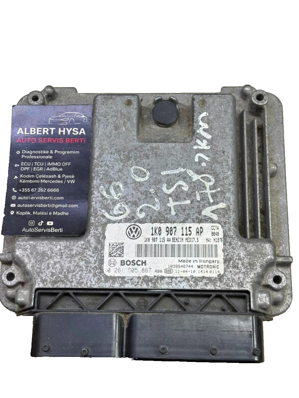 VW Golf Mk6 2.0 TSI ECU 1K0907115AP Bosch 0261S05867 MED17.5 OEM