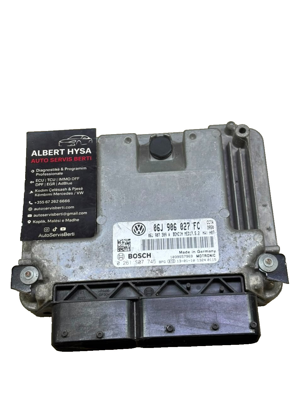 VW Golf Passat 1.4 TSI ECU 06J906027FC Bosch 0261S07745 MED17.5.2 OEM