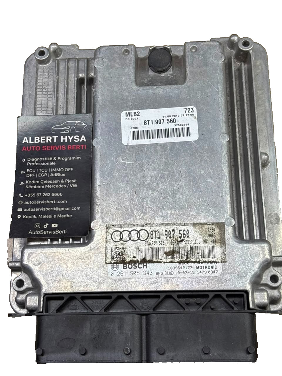 Audi A5 ECU Bosch MED17.1.1 8T1907560 0261S05343 OEM Engine Computer
